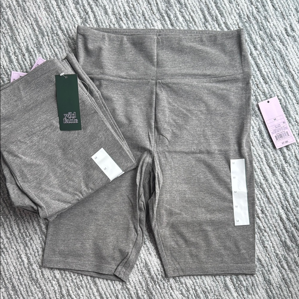 5 PACK! Wild Fable Heather Gray Women's Shorts - Picture 4 of 5